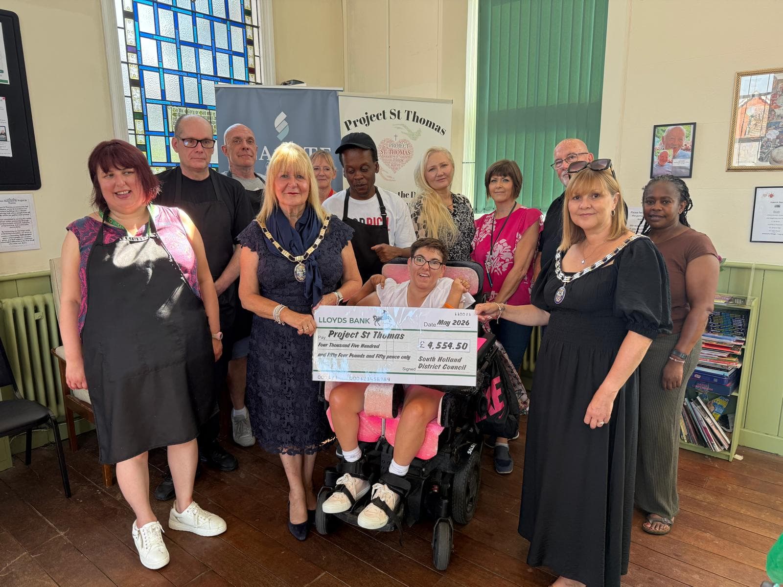 Chairlady's charity fund helps support community cafe and homelessness services